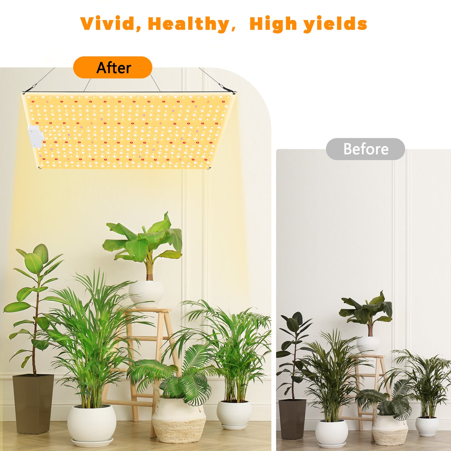 High PPFD Commercial Foldable 50W 60W 80W 100W 150W Dimming LED Grow Light 2X2 For Indoor Plants with Red UV IR Full Spectrum