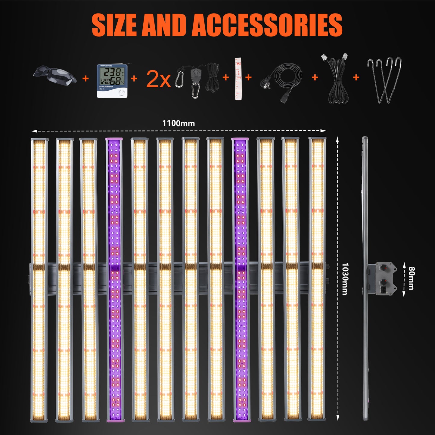 High PPFD Commercial Foldable 720W 1000W 1200W LED Grow Light Strip 4X6 For Indoor Plants