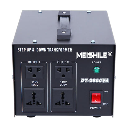 MEISHILE AC/AC 2000Watt Step Up and Down Voltage Converter Power Transformer DT-2000VA 115V 230V to 110V 220V DT-2000VA