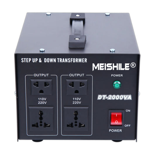 MEISHILE AC/AC 2000Watt Step Up and Down Voltage Converter Power Transformer DT-2000VA 115V 230V to 110V 220V DT-2000VA