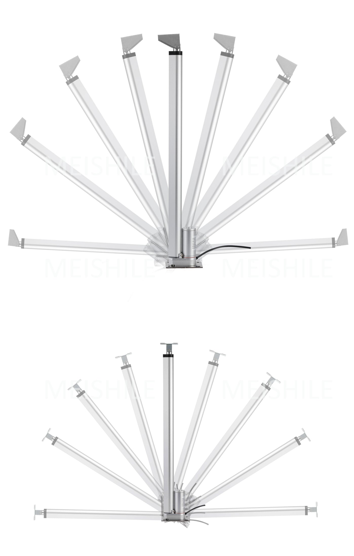 MEISHILE DC 12V Linear Actuator 400mm Stroke Linear Drive Electric Motor Linear Motor Controller 115mm/s Speed Electric Hydraulic Cylinder Linear Actuator